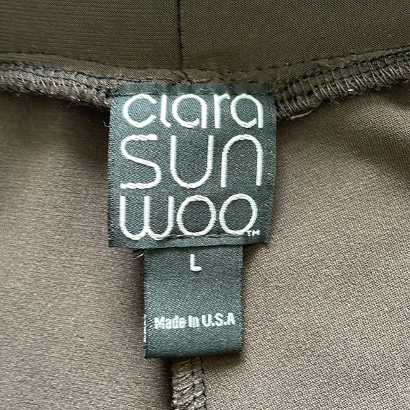 Clara Sunwoo Women’s Pull-On Pants Brown L - Picture 6 of 7